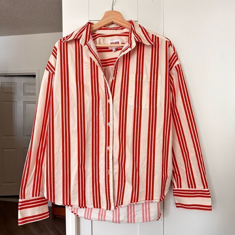 Solid & striped button down - Picture 2 of 6